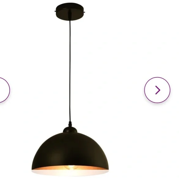 Dileo Industrial Pendant Light 2 Pack Vintage Hanging Lighting - Picture 8 of 11